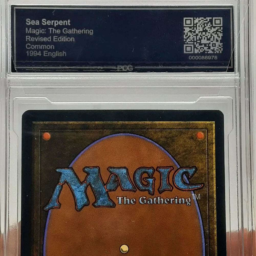 MTG - Revised - Sea Serpent - Graded - PCG 9.0 - Vintage